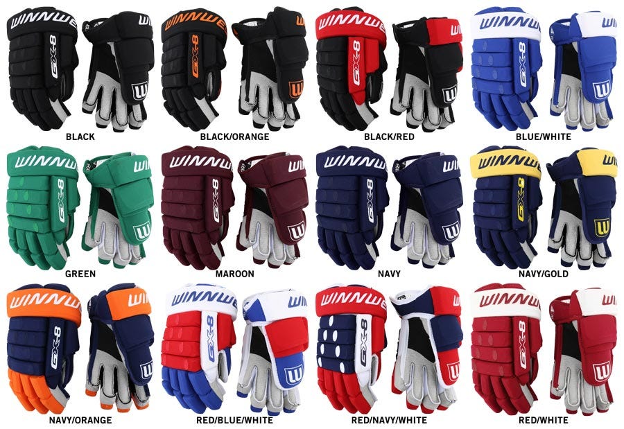 Winnwell GX8 Junior Hockey Gloves