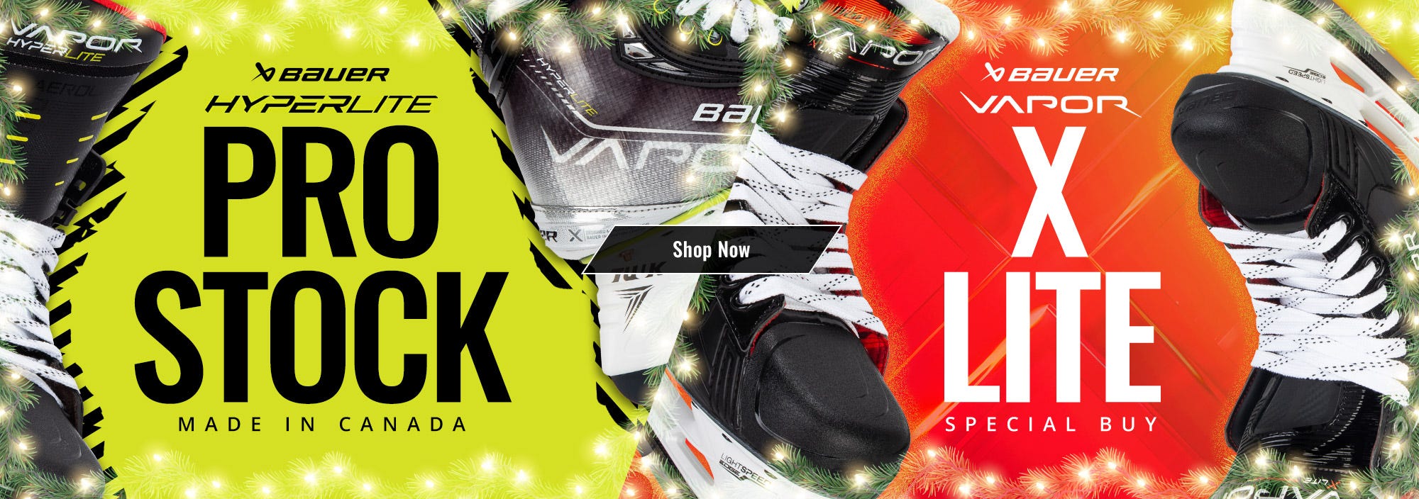 Bauer Special Buy Hockey Skates: Vapor Hyperlite Pro Stick & X-Lite