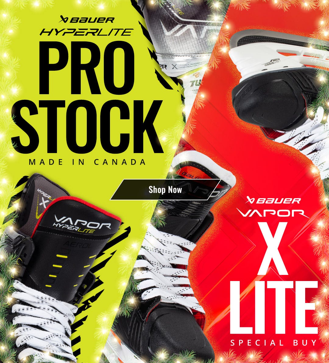 Bauer Special Buy Hockey Skates: Vapor Hyperlite Pro Stock & X-Lite