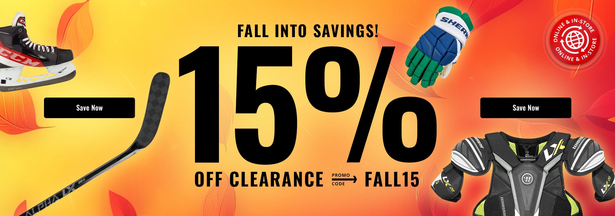 Fall Into Savings! 15% Off Clearance with Promo Code FALL15