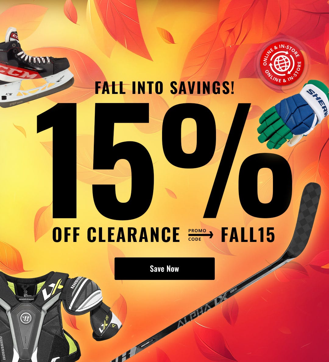 Fall Into Savings! 15% Off Clearance with Promo Code FALL15