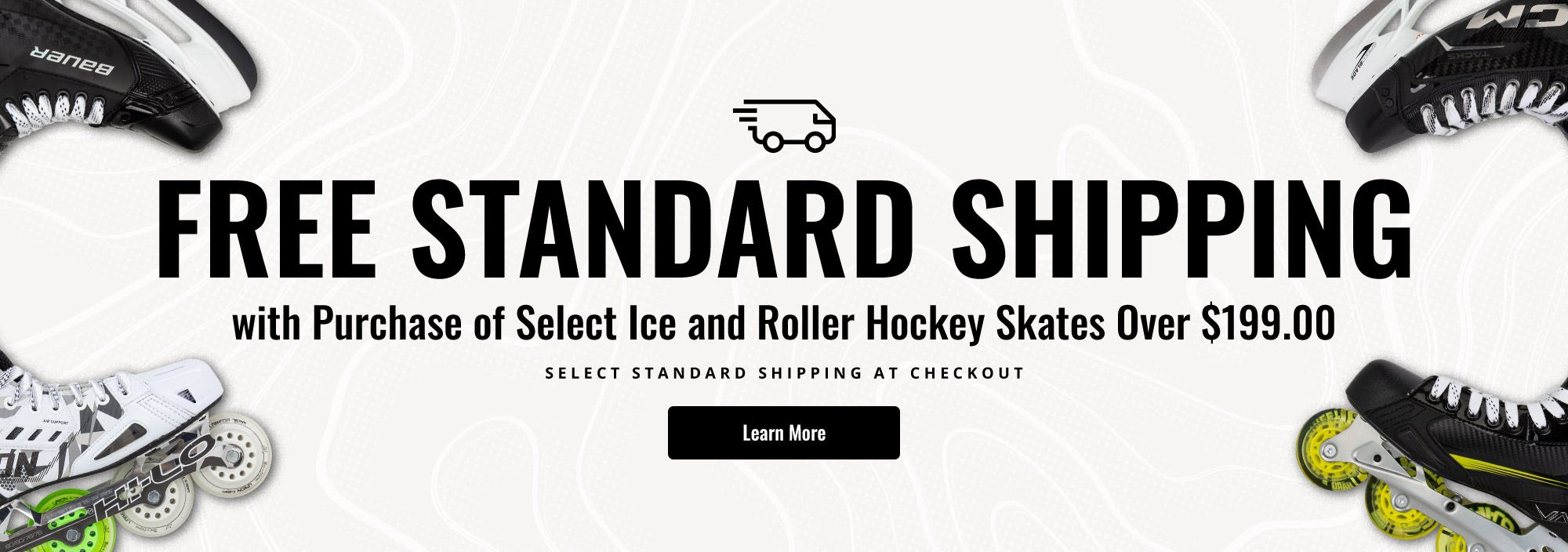 Free Standard Shipping with Purchase of Select Skates Over $199.00