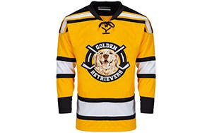 Custom Hockey Jerseys with the Boozers Embroidered Twill Logo