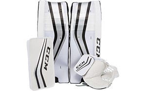CCM Street Hockey Goalie Kit with Leg Pads & Gloves, Assorted Sizes