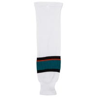 "Monkeysports San Jose Sharks Knit Hockey Socks in White Size Youth"