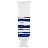 Monkeysports Toronto Maple Leafs Knit Hockey Socks in White Size Junior
