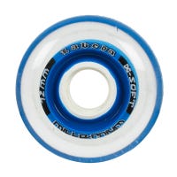 Labeda Gripper Millennium X-Soft 74A Roller Hockey Wheel - Clear/Blue Size 76mm