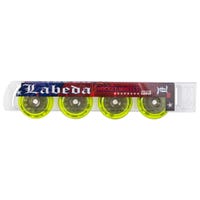 Labeda Union X-Soft 74A Roller Hockey Wheel - Yellow - 4 Pack Size 76mm