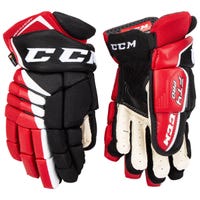CCM Jetspeed FT4 Pro Senior Hockey Gloves in Black/Red/White Size 15in