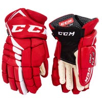 CCM Jetspeed FT4 Pro Senior Hockey Gloves in Red/White Size 13in