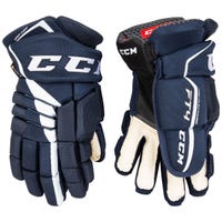 CCM Jetspeed FT4 Senior Hockey Gloves in Navy/White Size 13in