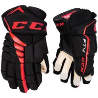 CCM Jetspeed FT4 Senior Hockey Gloves in Black/Red Size 15in