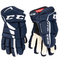 CCM Jetspeed FT485 Senior Hockey Gloves in Navy/White Size 14in