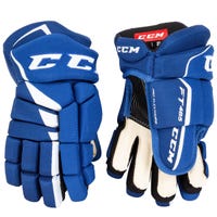 CCM Jetspeed FT485 Senior Hockey Gloves in Royal White Size 13in