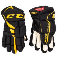 CCM Jetspeed FT485 Senior Hockey Gloves in Black/Sunflower Size 13in