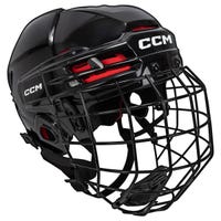 CCM Tacks 70 Senior Hockey Helmet Combo in Black