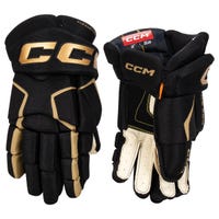 CCM Tacks AS 580 Senior Hockey Gloves in Black/Gold Size 13in