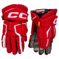 CCM Tacks AS-V Junior Hockey Gloves in Red/White Size 10in