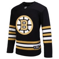 Fanatics Boston Bruins 100th Anniversary Premier Breakaway Blank Adult Hockey Jersey in White/Black/Yellow Size Small