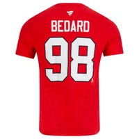 Fanatics Chicago Blackhawks Adult Short Sleeve T-Shirt in Bedard - Red Size Small