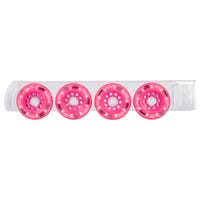 Labeda Whip X-Soft Roller Hockey Wheel - Pink - 4 Pack Size 80mm