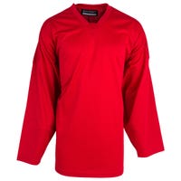 Monkeysports Solid Color Senior Practice Hockey Jersey in Red Size Goal Cut (Senior)