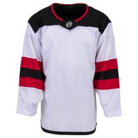 Monkeysports New Jersey Devils Uncrested Adult Hockey Jersey in White Size Medium