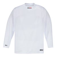 "Gamewear 5500 Prolite Adult Practice Hockey Jersey in White Size Goal Cut (Intermediate)"