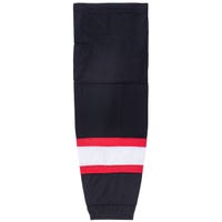 "Monkeysports Chicago Blackhawks Mesh Hockey Socks in Black/White/Red Size Senior"