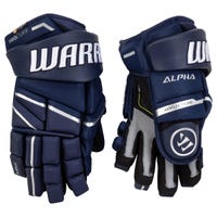 Warrior Alpha LX Pro Senior Hockey Gloves in Navy Size 14in