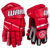 Warrior Alpha LX Pro Senior Hockey Gloves in Red Size 13in