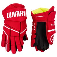 Warrior Alpha LX 40 Junior Hockey Gloves in Red Size 10in