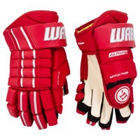 Warrior Alpha FR Pro Senior Hockey Gloves in Red Size 15in