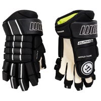 Warrior Alpha FR Pro Junior Hockey Gloves in Black Size 12in