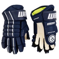 Warrior Alpha FR Pro Junior Hockey Gloves in Navy Size 11in