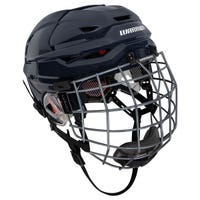 Warrior Covert CF 100 Senior Hockey Helmet Combo in Navy