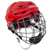 Warrior Covert CF 100 Senior Hockey Helmet Combo in Red