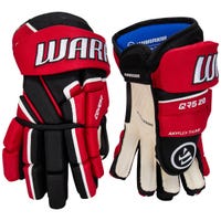 Warrior Covert QR5 20 Senior Hockey Gloves in Black/Red/White Size 13in