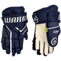Warrior LX2 Pro Youth Hockey Gloves in Navy Size 9in