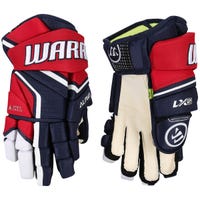 Warrior LX2 Senior Hockey Gloves in Navy/Red/White Size 13in