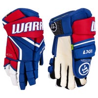 Warrior LX2 Senior Hockey Gloves in Royal/Red/White Size 13in