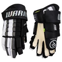 Warrior FR2 Pro Senior Hockey Gloves in Black/White Size 14in