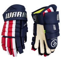 Warrior FR2 Pro Senior Hockey Gloves in Navy/Red/White Size 13in