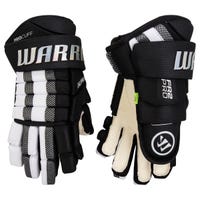Warrior FR2 Pro Junior Hockey Gloves in Black/White Size 11in