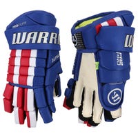 Warrior FR2 Pro Junior Hockey Gloves in Royal/Red/White Size 12in