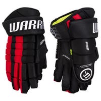 Warrior FR2 Senior Hockey Gloves in Black/Red Size 14in