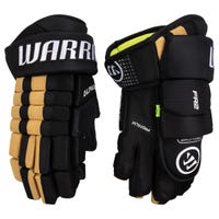 Warrior FR2 Senior Hockey Gloves in Black/Vegas/Gold Size 13in