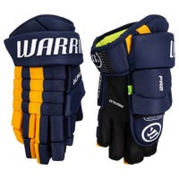 Warrior FR2 Senior Hockey Gloves in Navy/Sport Gold Size 14in