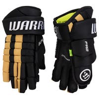 Warrior FR2 Junior Hockey Gloves in Black/Vegas/Gold Size 10in