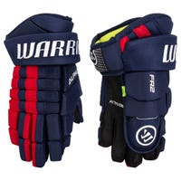 Warrior FR2 Junior Hockey Gloves in Navy/Red Size 10in